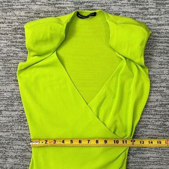 ANTONELLA RIZZA Eva Feather-Trim MIDI Dress Small - Picture 10 of 15